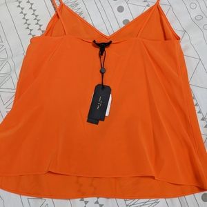Rag and bone silk camisole brand new tags attached size xs orange color